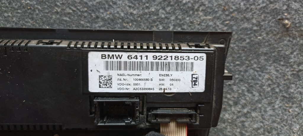 Panou comanda clima BMW Seria 1, E87, E88, E81, E82, 64119221853