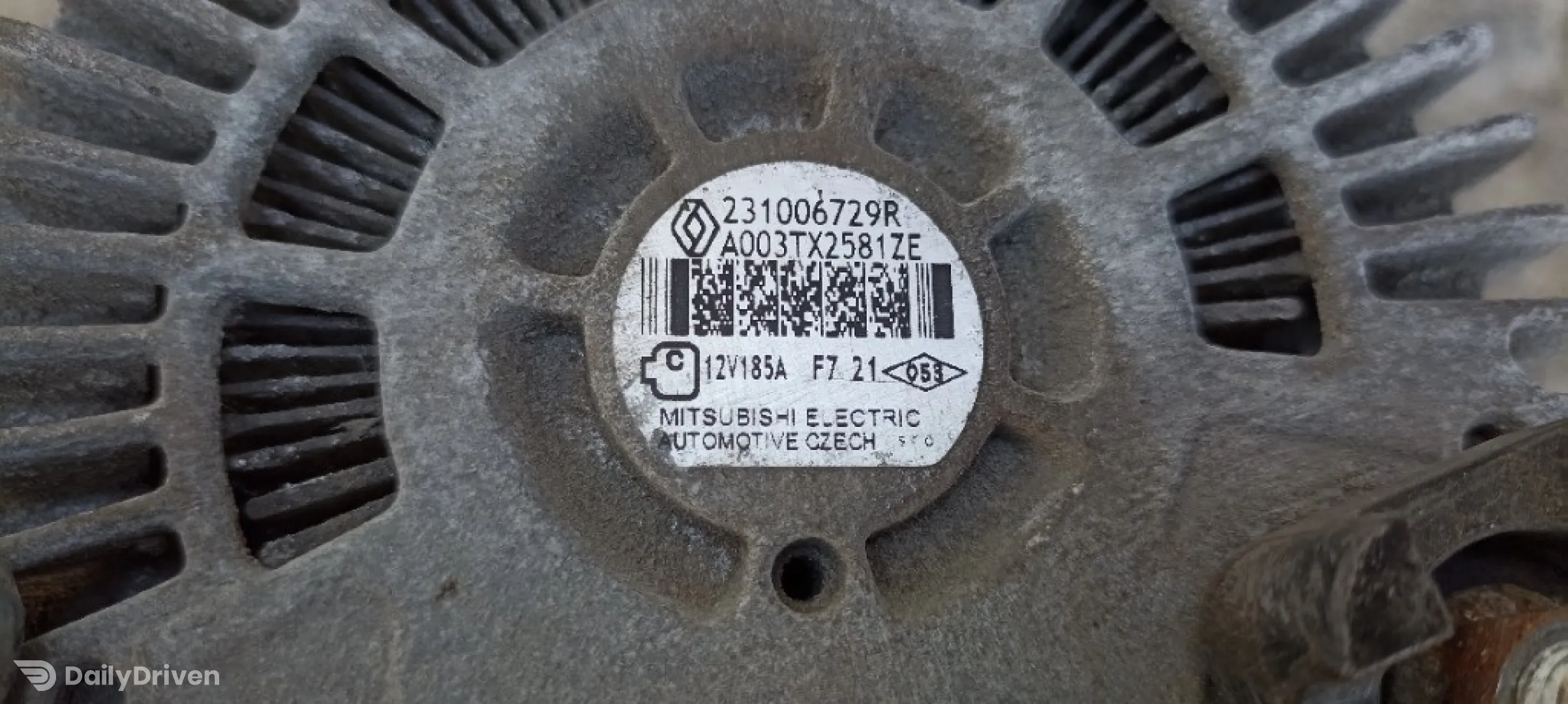 Alternator Renault Megane 1.6dci, 231006729R, A003TX2581ZE