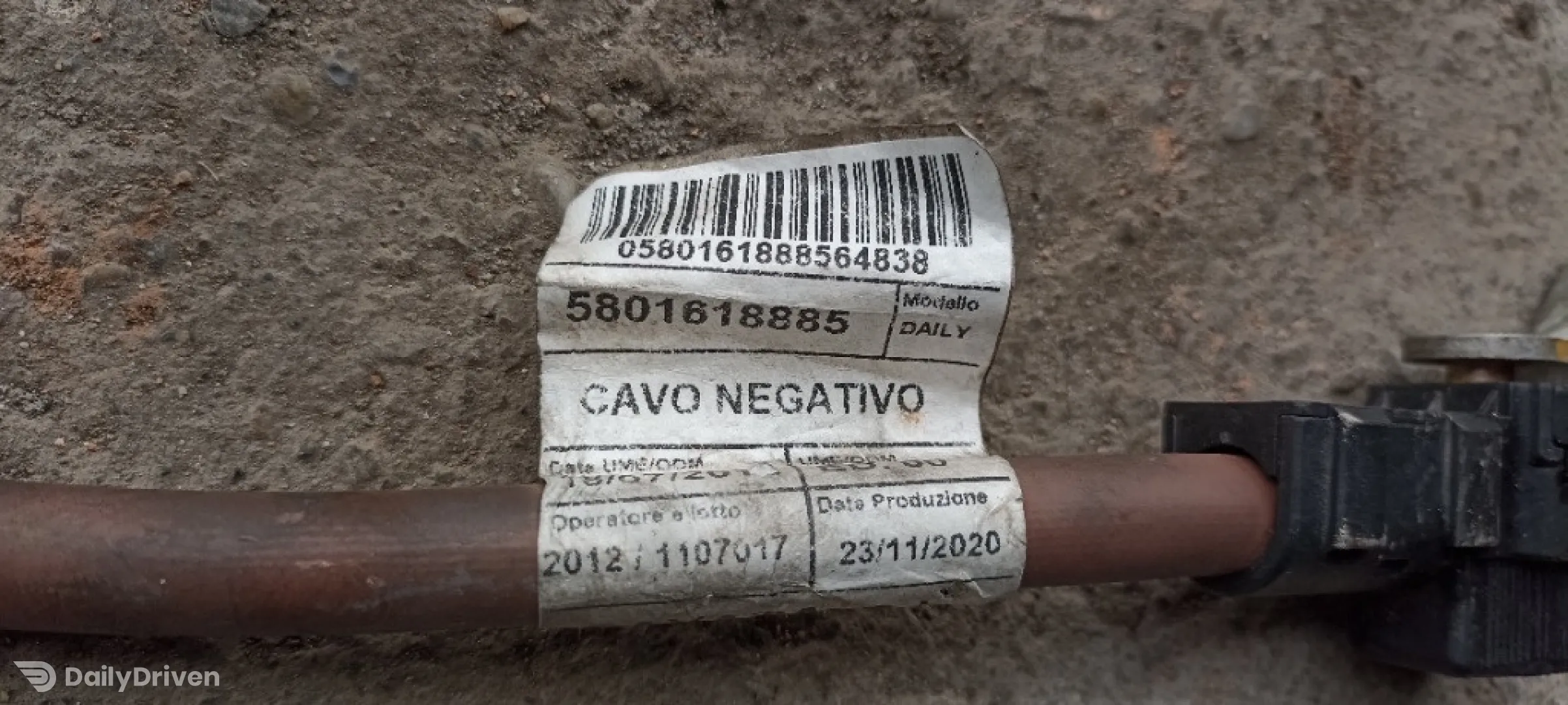 Borna minus baterie Iveco Daily 6 Euro 6, borna baterie 5801618885