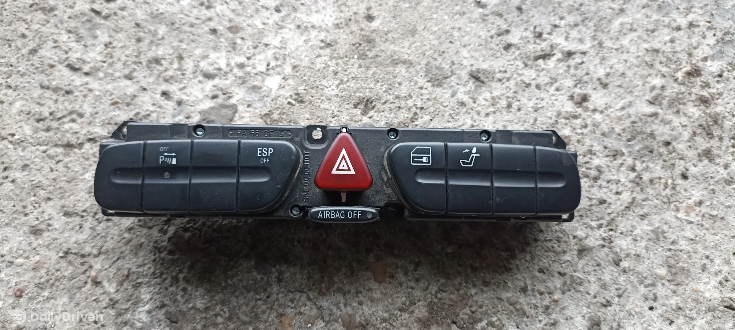 panou buton avarii Mercedes C Class, W203, 2000-2007, 2038204010