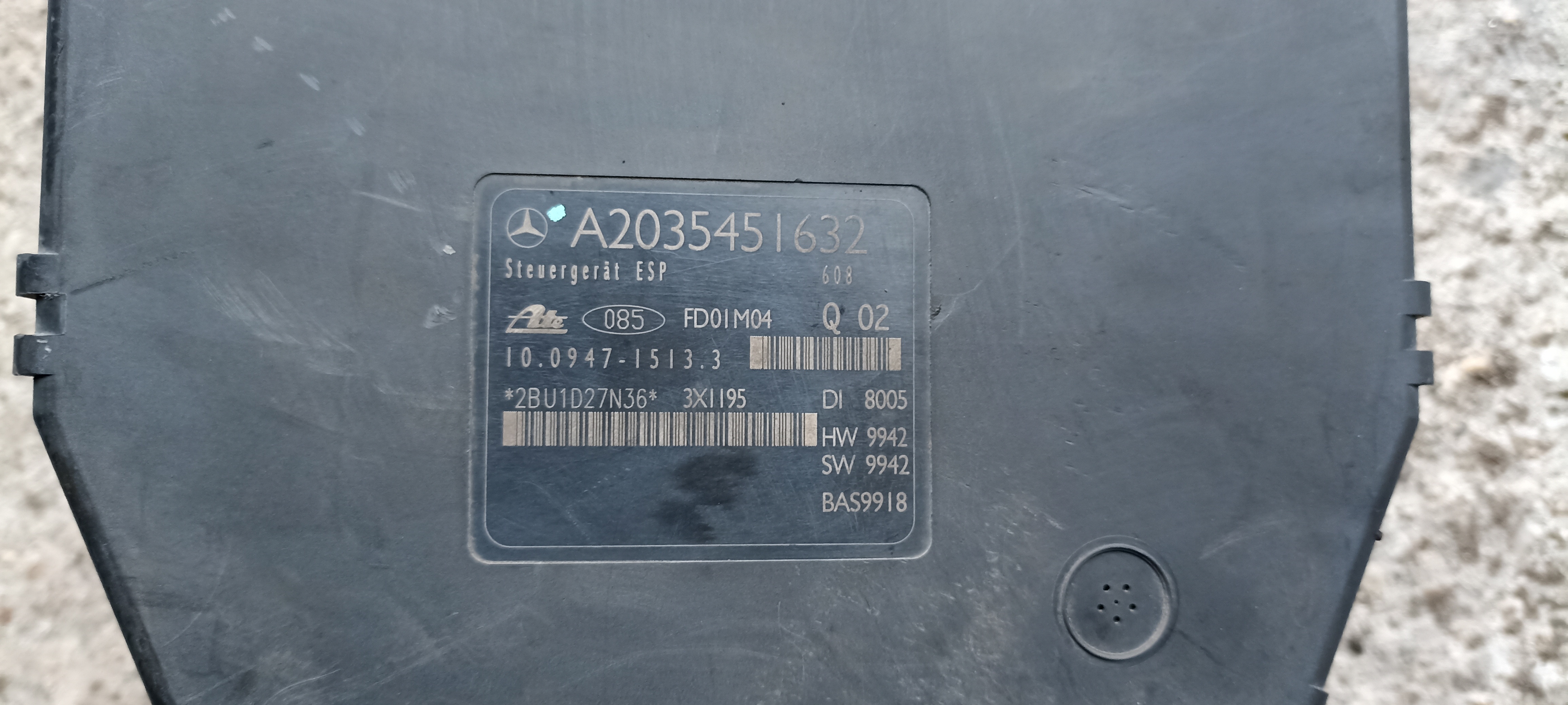 pompa abs Mercedes C Class, W203, A2035451632, A0044310512