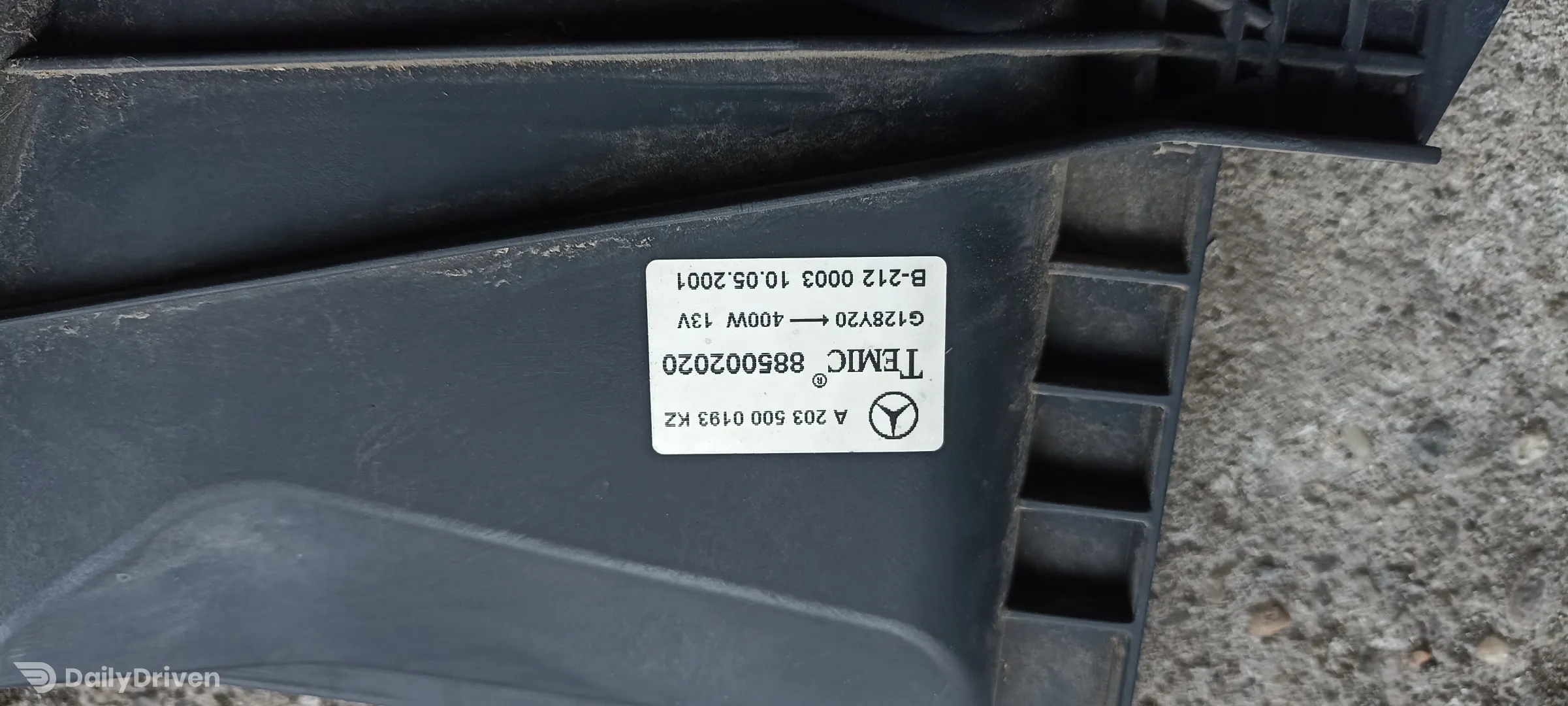 Electroventilator Mercedes CLK A209, A2035000193 KZ