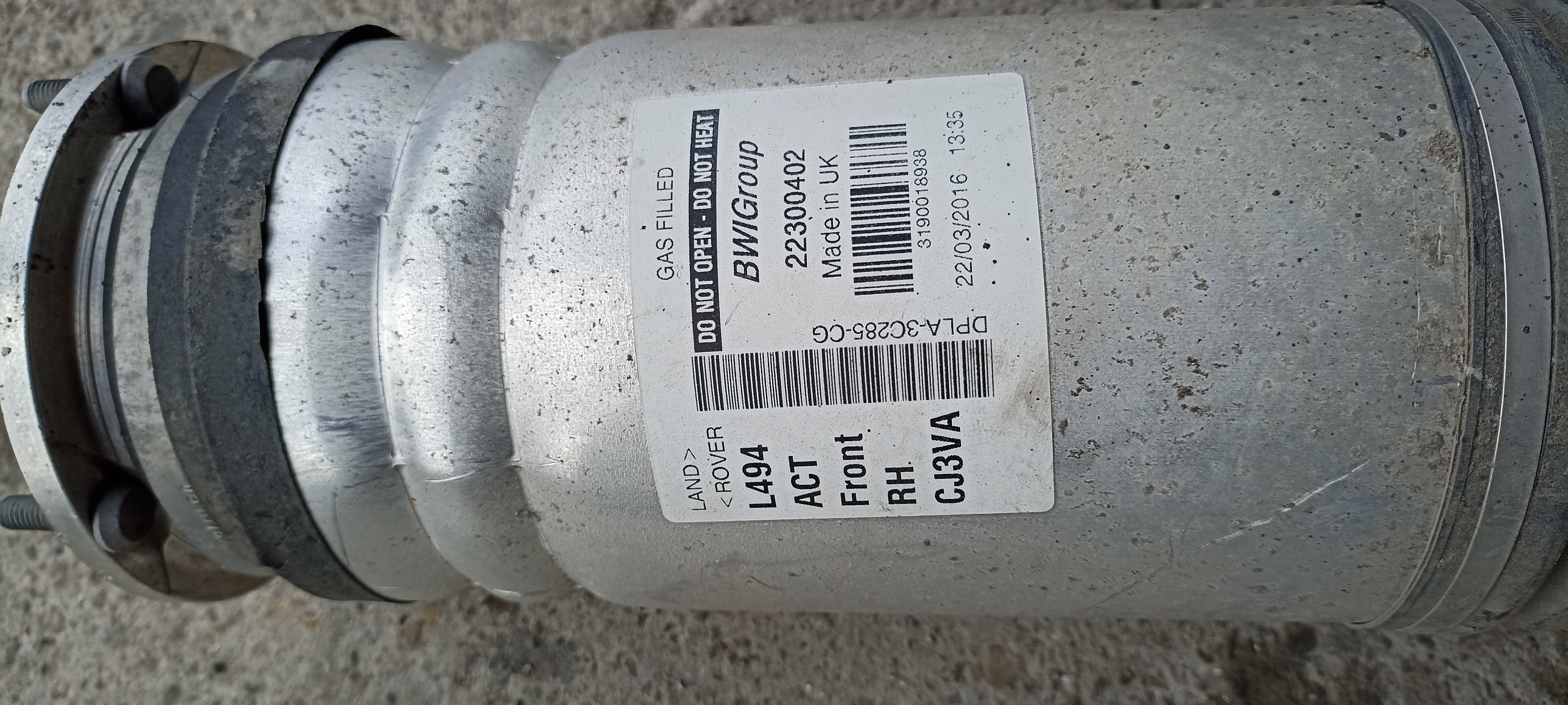 Perna aer dreapta fata Land Rover Range Rover Sport, DPLA-3C285-CG