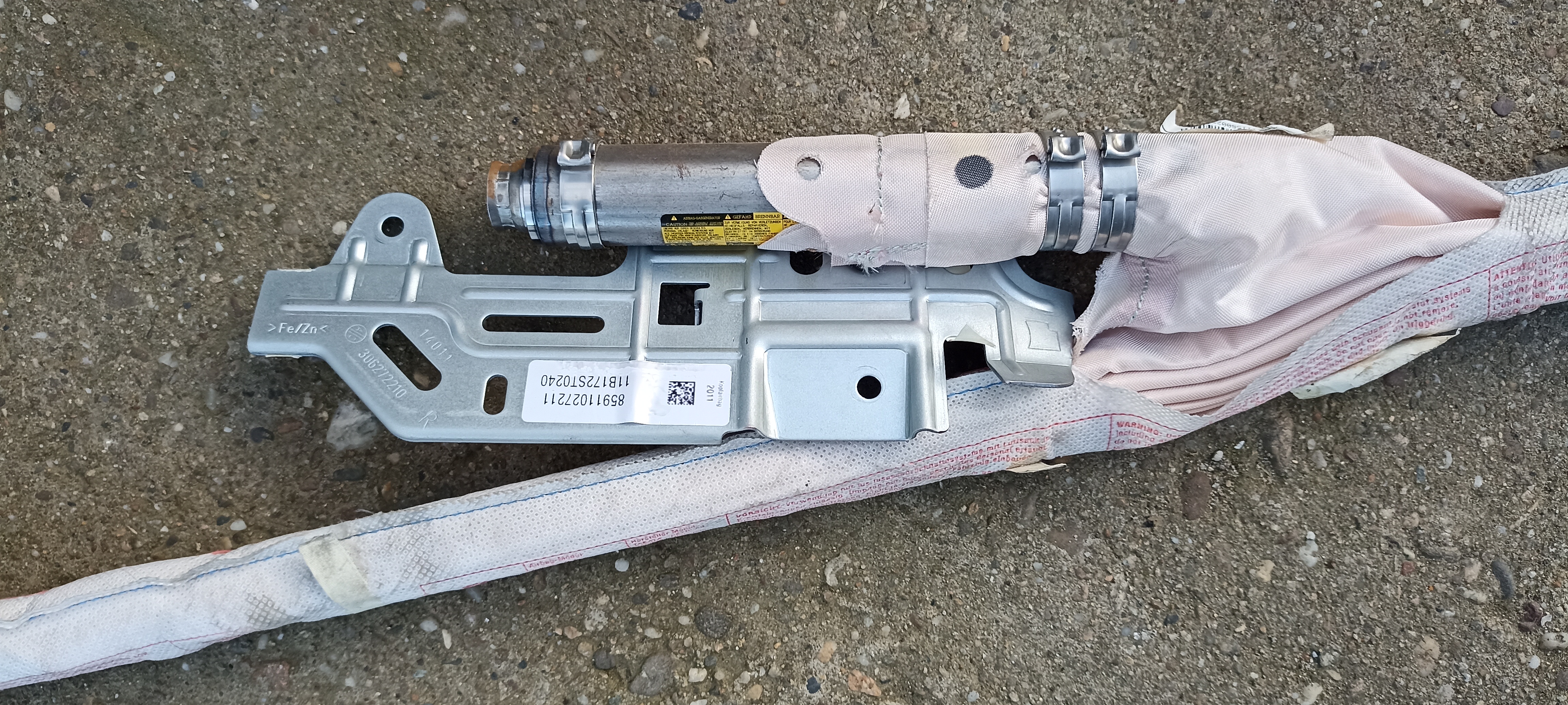 Airbag cortina dreapta BMW Seria 7 F01 F04, 9110272, 85911027211