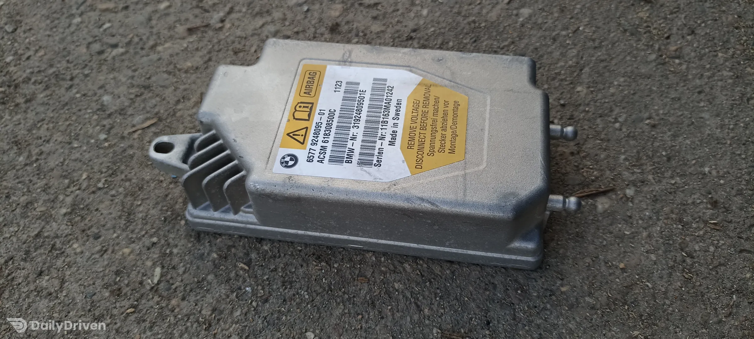 Modul airbag BMW Seria 5 F07GT, 9248095, 9266328