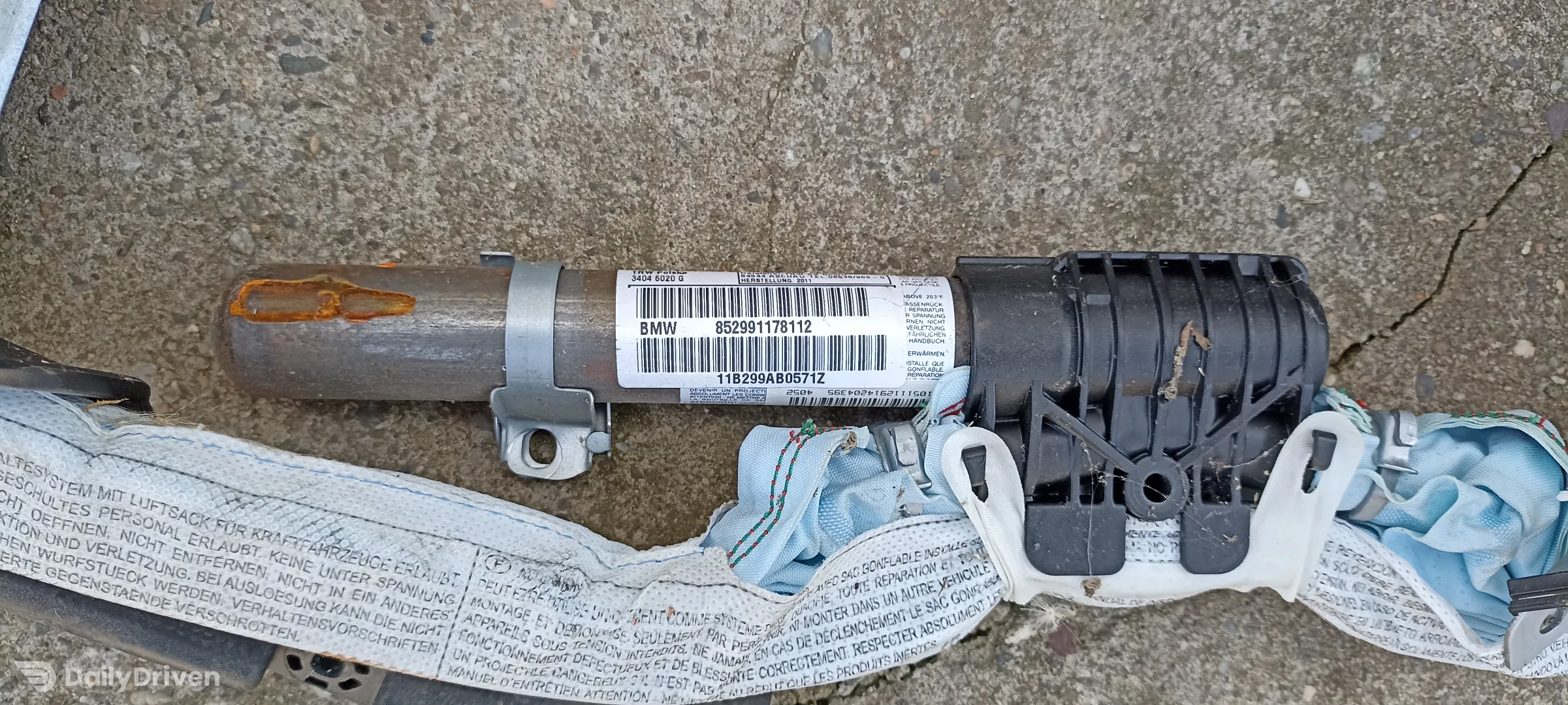 Airbag cortina dreapta BMW X1 E84, 852991178112, 1058043880086