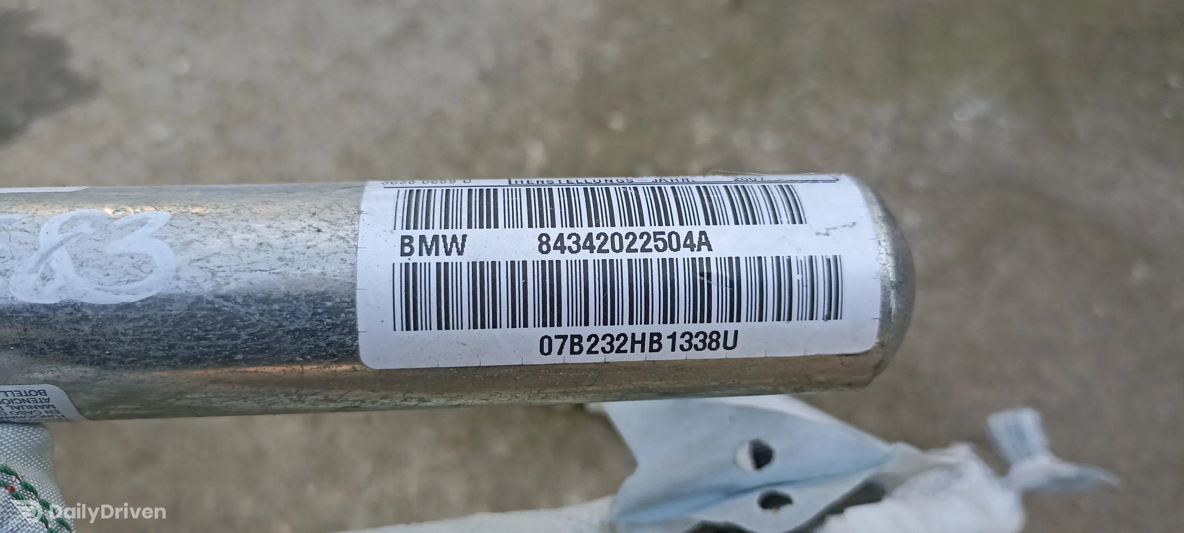 Airbag cortina stanga BMW X3 E83, 84342022504A, 1023218710241
