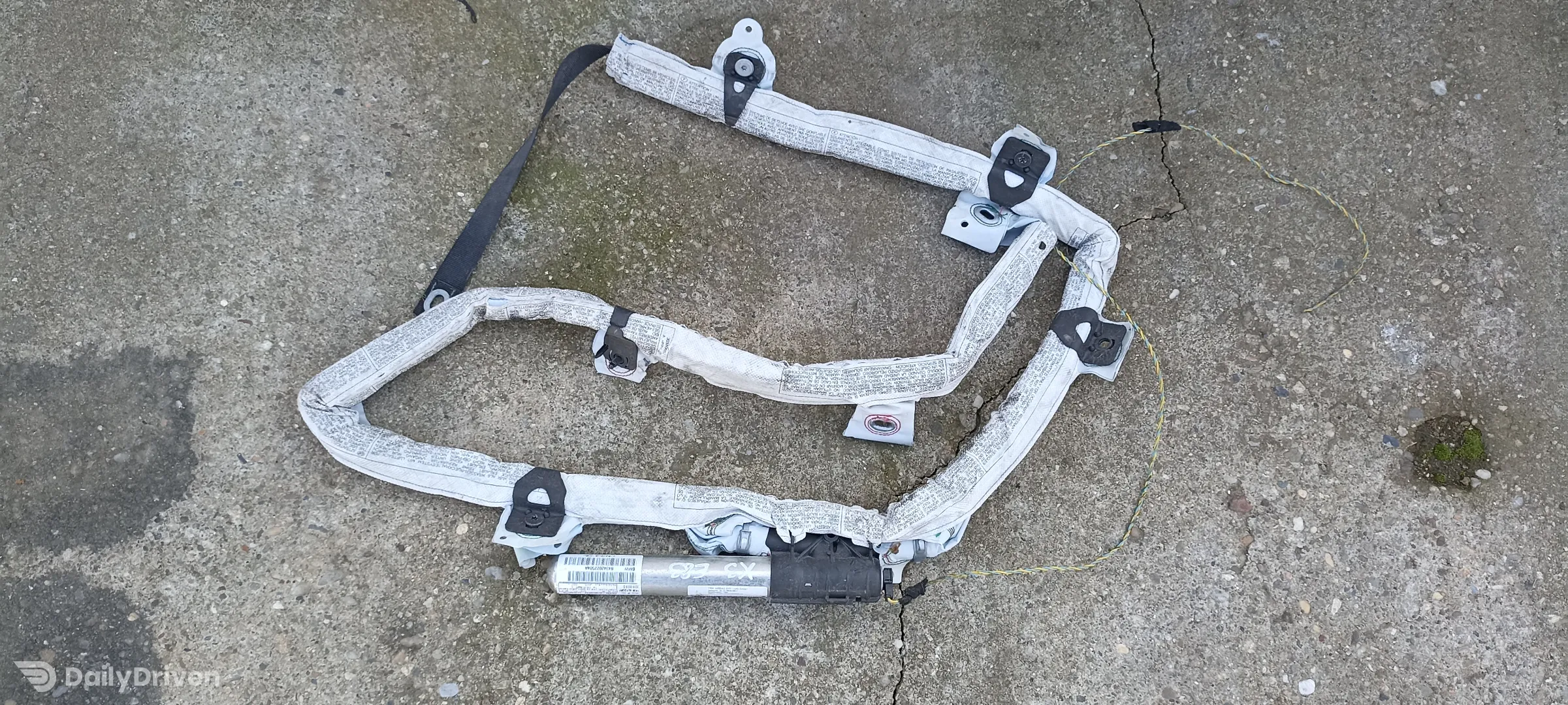 Airbag cortina stanga BMW X3 E83, 84342022504A, 1023218710241