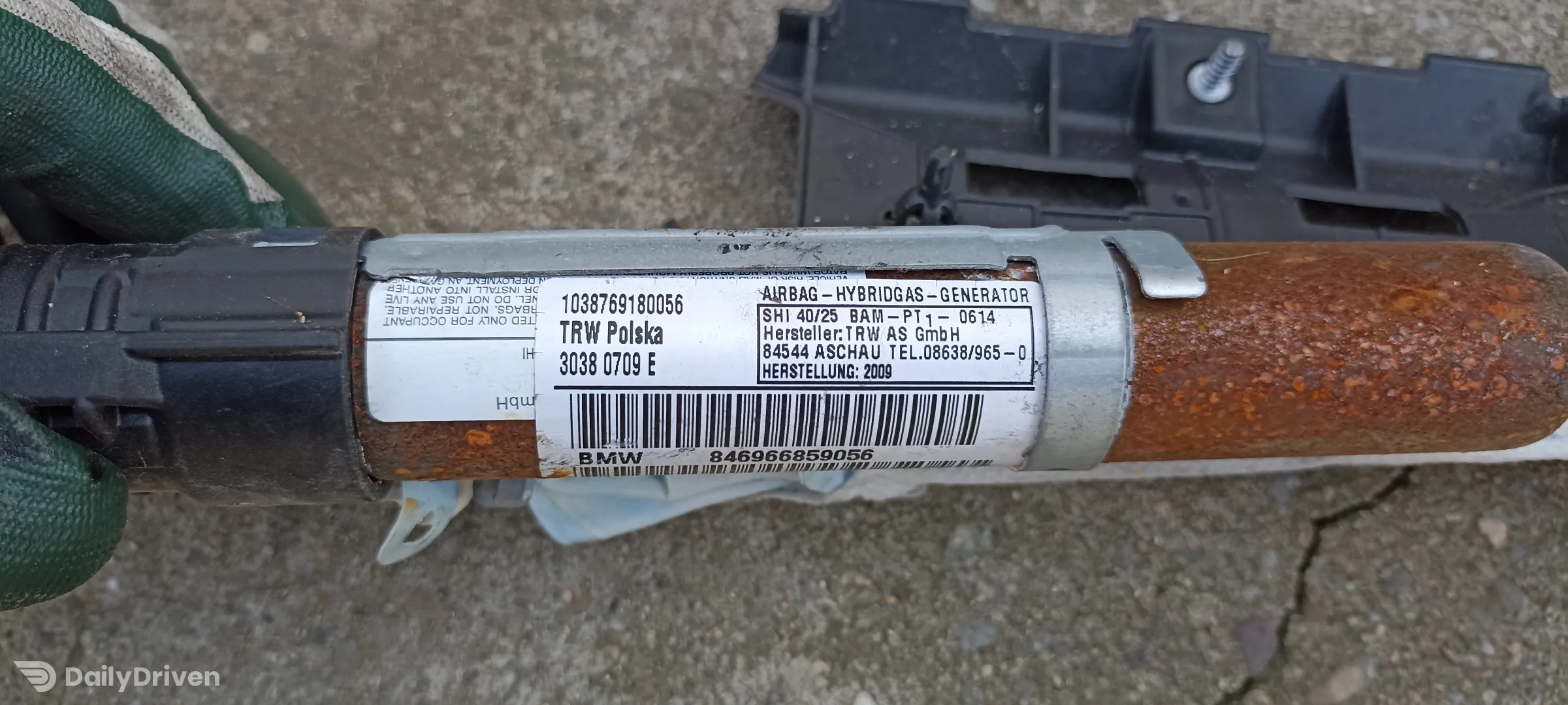 Airbag cortina stanga BMW Seria 3 E91, 846966859056, 1038769180056