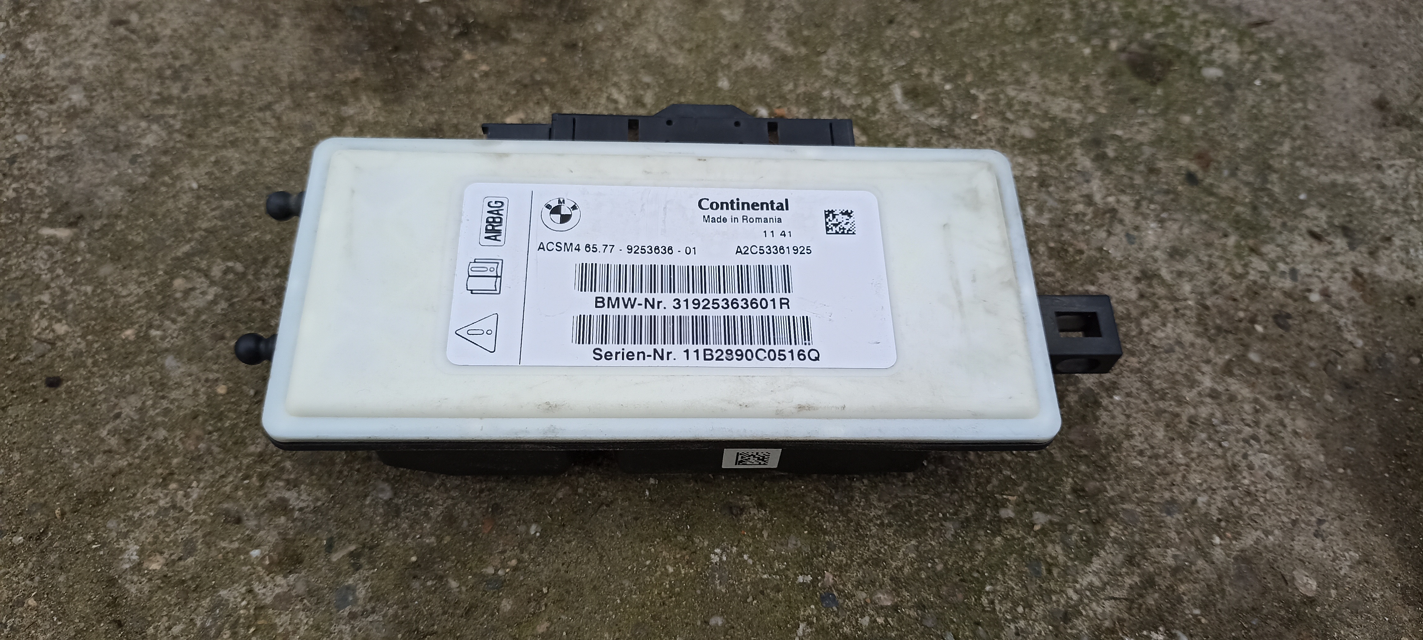 Modul airbag BMW Seria 5 F10 F11 F18, 9253636