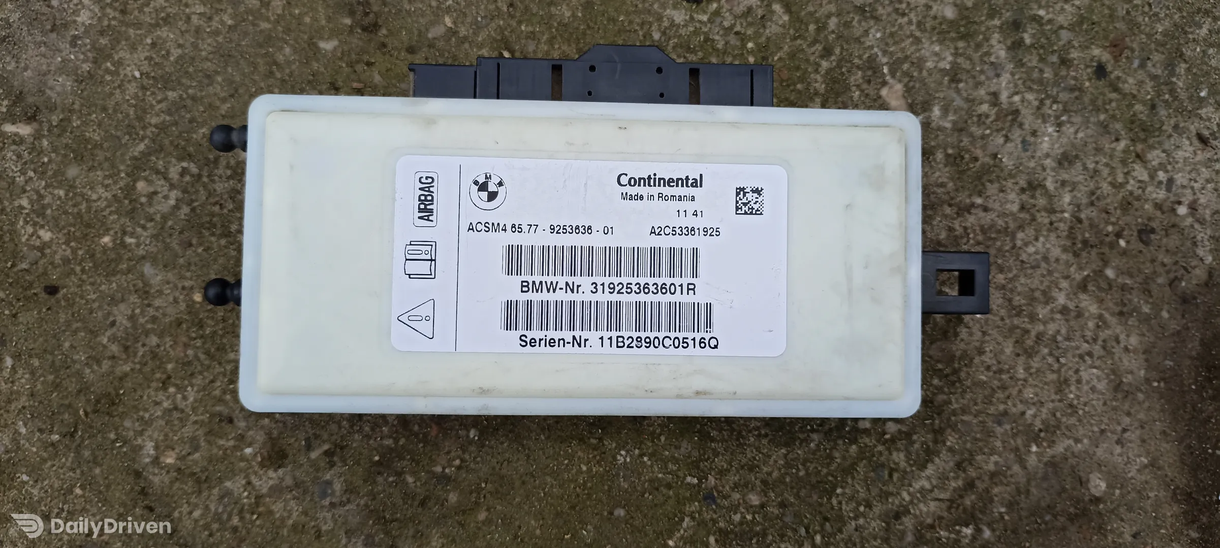 Modul airbag BMW Seria 6 F06 F12 F13, calculator airbag 9253636