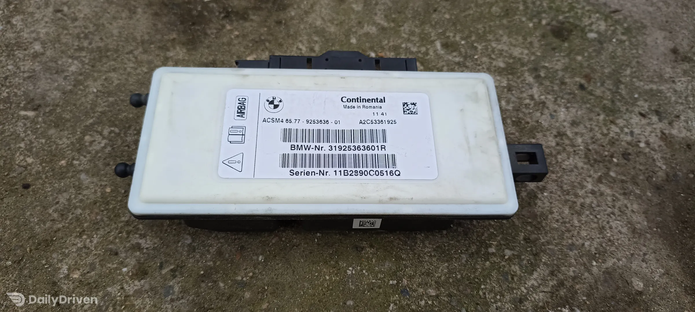 Modul airbag BMW Seria 6 F06 F12 F13, calculator airbag 9253636