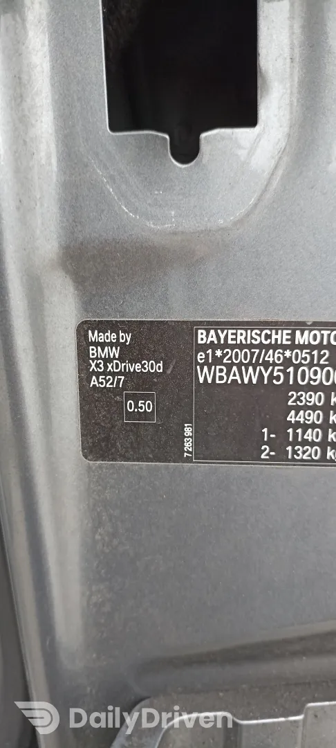 Usa stanga spate BMW X3 F25, usa stanga spate cod culoare A52/7