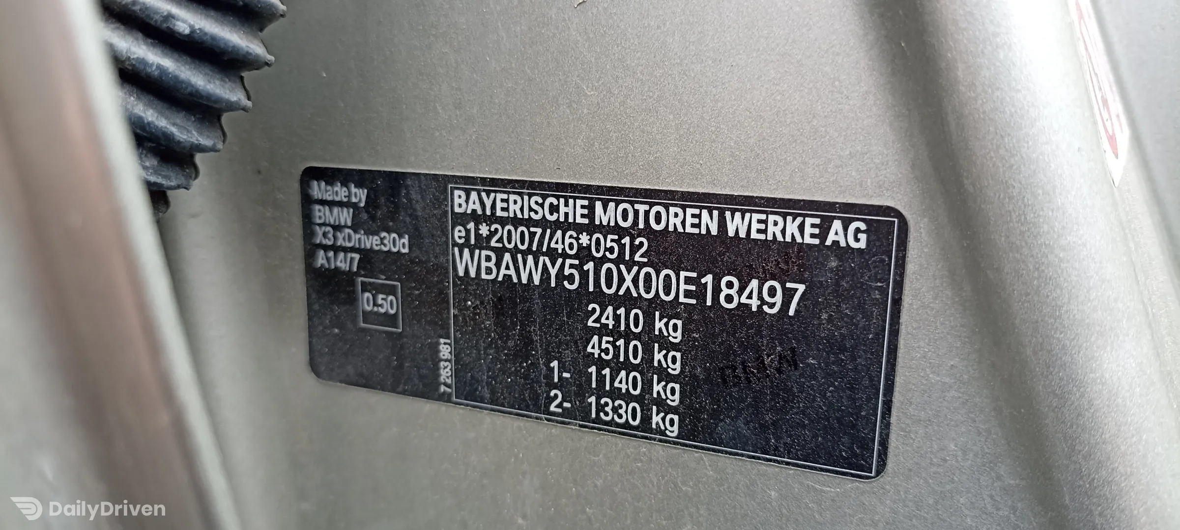 Usa stanga spate BMW X3 F25, cod culoare A14