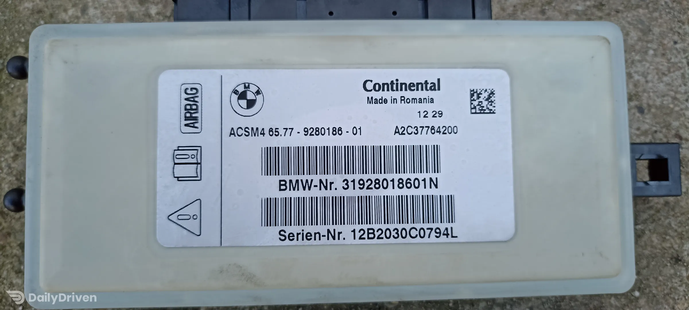 Calculator airbag BMW Seria 7 F01 F02 F03 LCI, 9280186