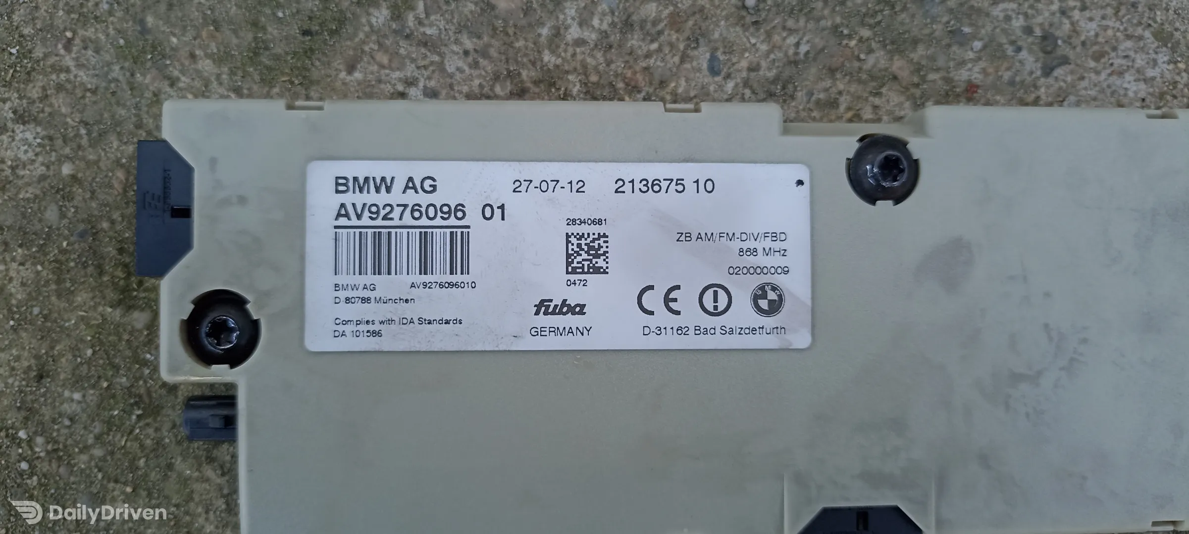 Amplificator antena radio BMW Seria 6 F13 F06, 9276096