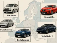 Cele Mai Vândute Mașini în Fiecare Țară Europeană în 2024: Dacia Surprinde, Tesla Domină în Nord!