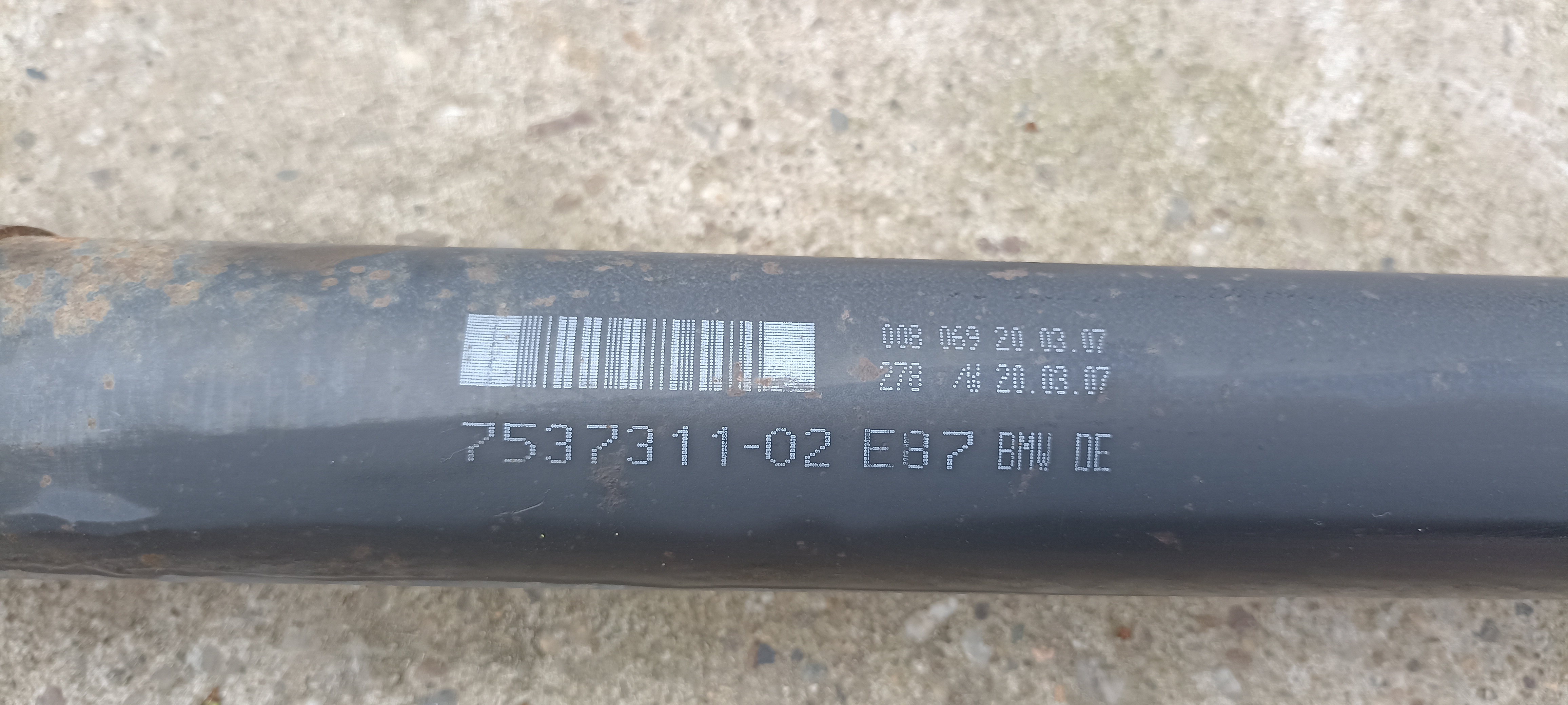 Cardan BMW Seria 1 E81 E82 E87 E88, 1.6i, 2.0i, manual, 7537311