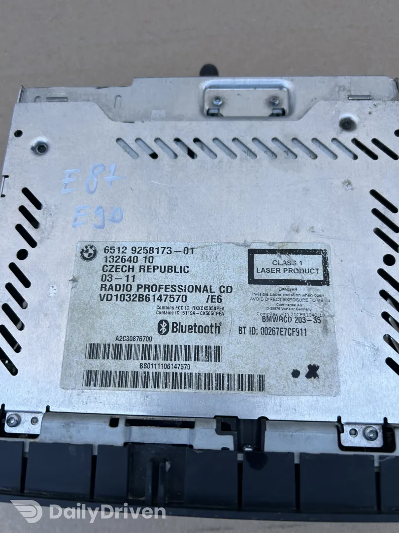 CD-player BMW Professional BMW X1 E84, 9258173