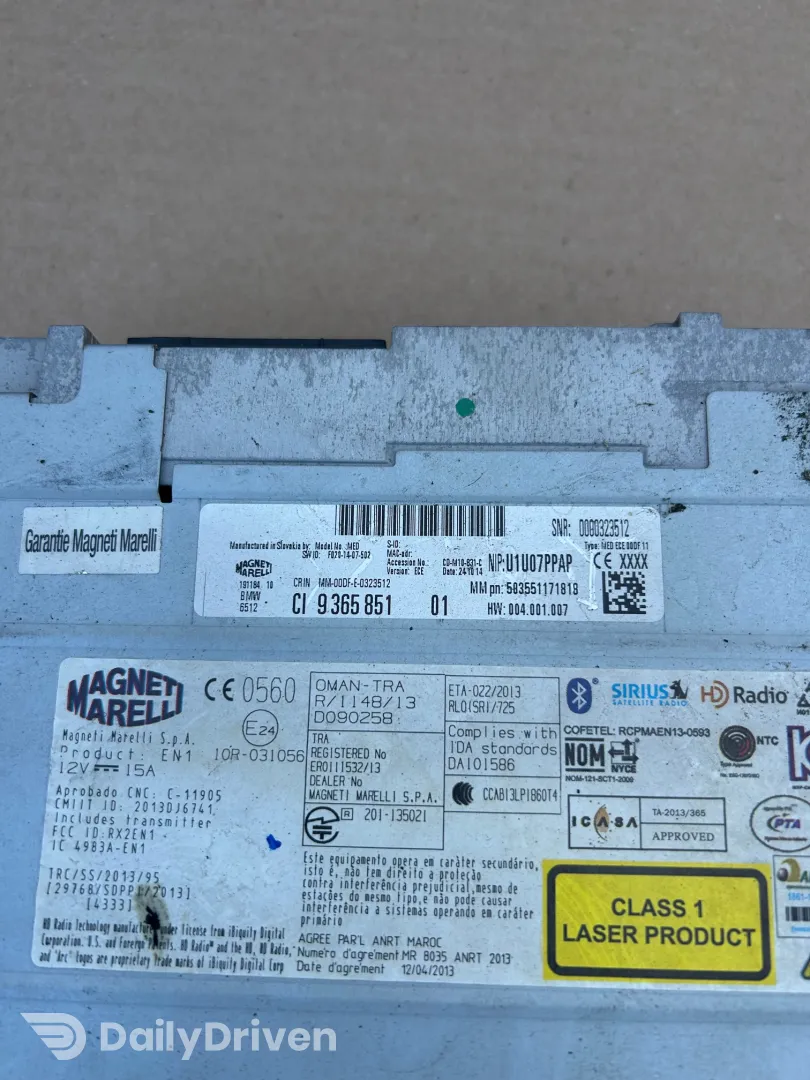 Unitate navigatie BMW Seria 5 F07 F10 F11, 9365851