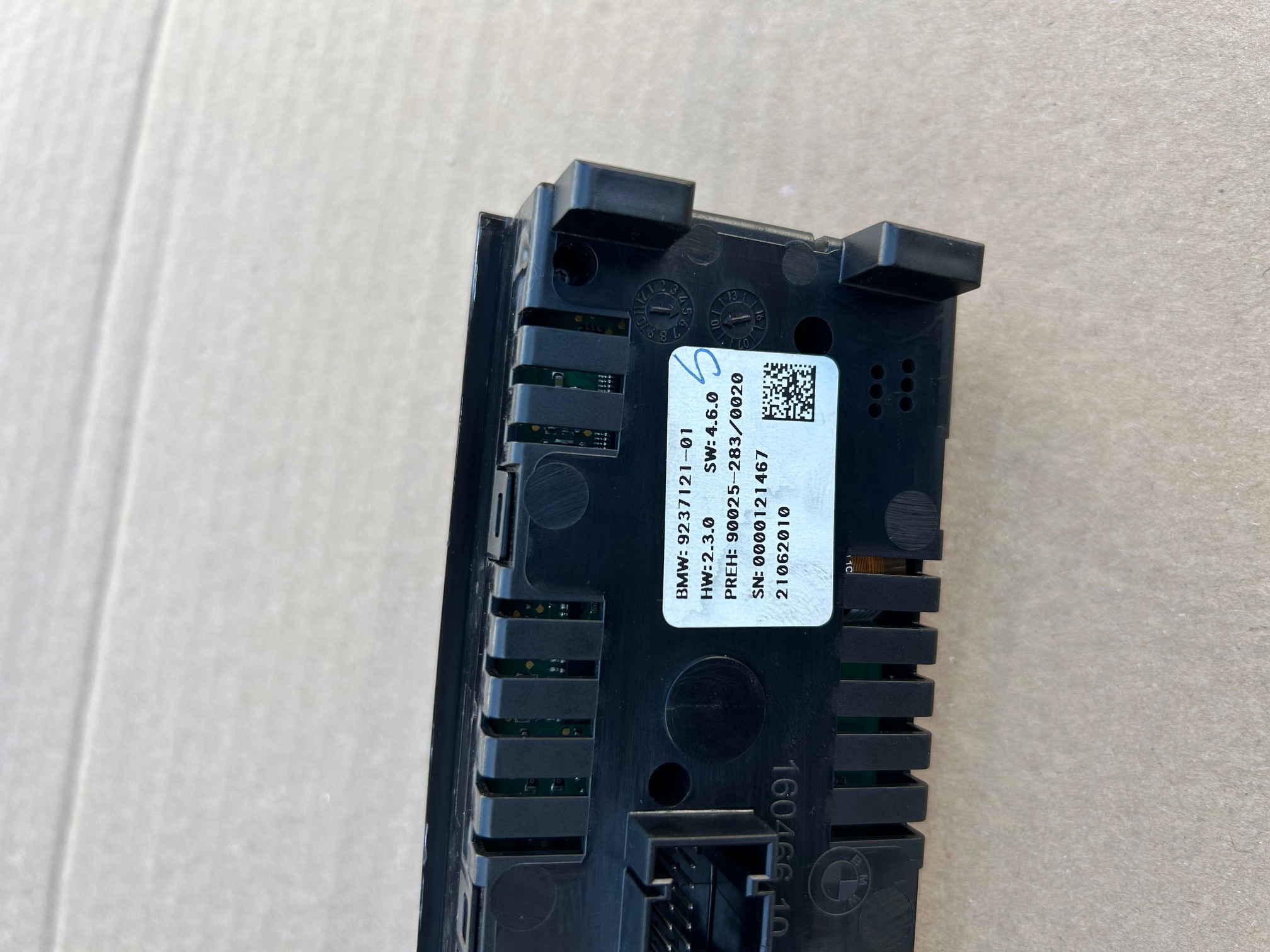 Panou comanda clima spate BMW Seria 7 F01 F02 F03 F04, 9237121, 9290752, 9290750