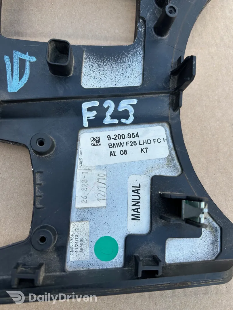 Trim consola centrala schimbator viteze manual BMW X3 F25, 9200954 LHD