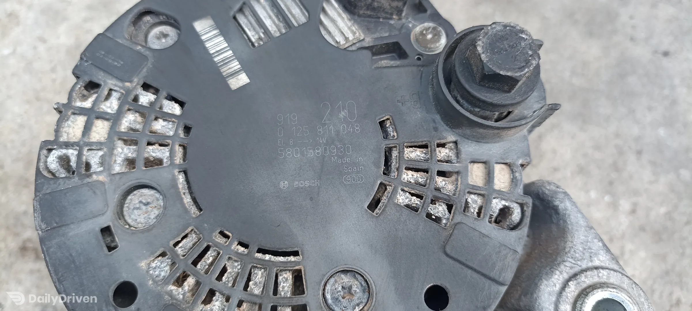 alternator Iveco Daily, 2.3HPI, 2014-2021, 5801580930