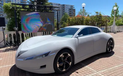 Automobilul electric „made in Romania” prezentat la Cluj