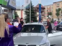 Soferii au protestat impotriva preturilor mari la combustibil.
