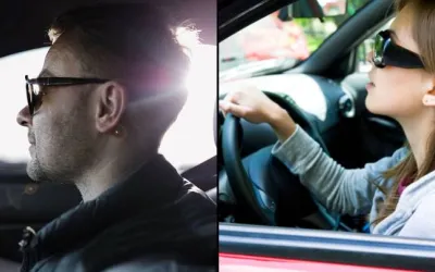 Amenzi de până la 5000 de lire sterline pentru purtarea ochelarilor de soare la volan în Anglia