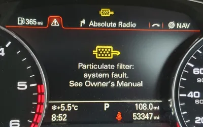 What the DPF warning light means