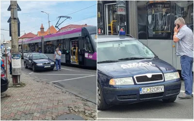 Amenda și suspendarea permisului pentru depășirea tramvaiului oprit în stație fără refugiu