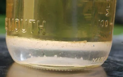 What happens when water enters the vehicle's fuel tank