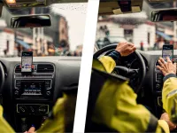 Amenzi de până la 2.900 lei pentru suportul de telefon greșit amplasat în mașină