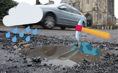 De ce adâncește ploaia gropile din asfalt și cum se formează acestea