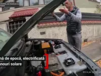 Român transformă un Volkswagen Golf din 1992 într-un autovehicul electric omologat RAR