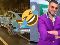 VIDEO: Culita Sterp s-a ascuns in WC dupa ce a facut accident si a fugit de Politie