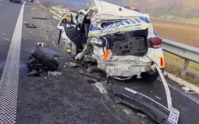 Sicriu pe roti: incredibil cum arata Dacia Spring dupa un accident serios, in afara localitatii
