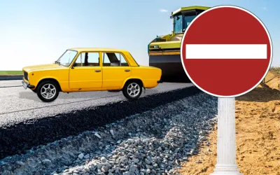 Conducator auto sanctionat prin ridicarea permisului de conducere din cauza muncitorilor care au montat un semn de circulatie in mod eronat