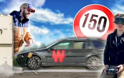 VIDEO: cum arata un accident in plin la 150 de km/h