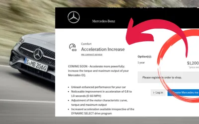 Mercedes-Benz intentioneaza sa vanda abonament anual prin care poti creste puterea masinii