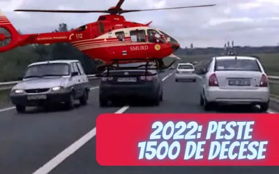 Bilant sumbru al accidentelor rutiere, in Romania, in perioada ianuarie – noiembrie 2022, potrivit statisticilor Politiei Romane