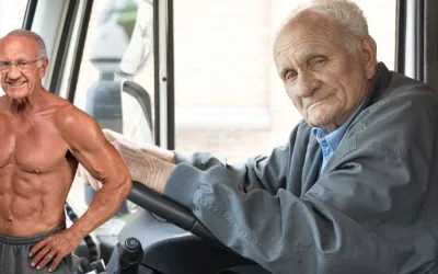 Sofer de TIR de 90 de ani: lucreaza si 12 ore pe zi!