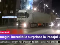 Video Viral: un sofer a oprit un TIR inainte de a intra in pasajul Unirii