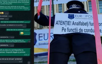Sef din Politie, mesaj catre subaltern: ‘Knd vi la sediu i ei tabelul si vi cu el la mine’
