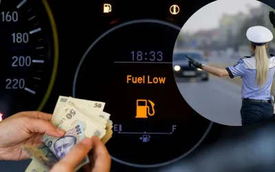 Uite unde primesti amenda daca nu ai suficient carburant in rezervor!