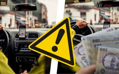 Amenzi de până la 2900 lei pentru șoferii care folosesc dispozitive luminoase care imită semnalele de urgență