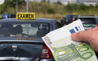 Spaga inca se poarta la examenele auto. Cat a ajuns?