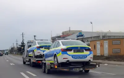 Primele imagini cu noile BMW-uri ale Politiei Romane, achizitionate cu scandal