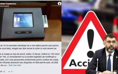 Robert Cazanciuc, PSD: va creste de 10 ori perioada de interdictie de a obtine permisul pentru cei care provoaca accidente mortale fiind bauti sau drogati la volan